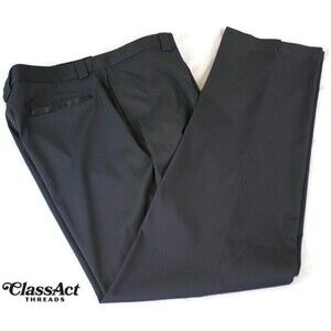 Slazenger Men's Black Stretch Golf Pants Stretch Flat Front 36" X 34"
